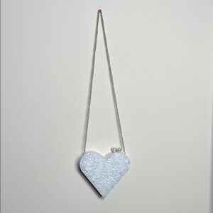 Lulu's White Heart Crossbody Bag